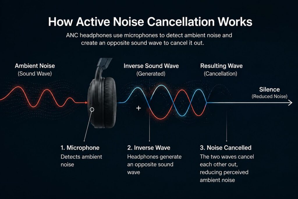 Noise-Cancelling Active Headphones 2026