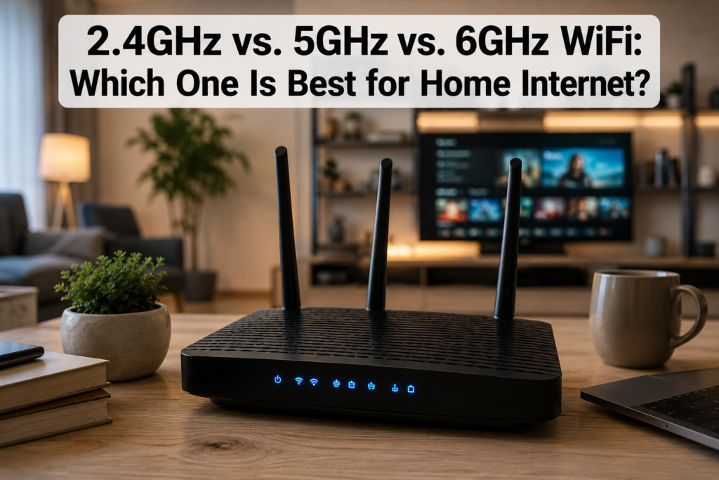 2.4GHz vs. 5GHz vs. 6GHz WiF