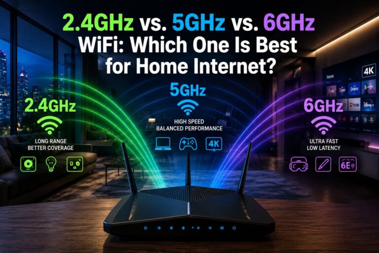2.4GHz vs. 5GHz vs. 6GHz WiF