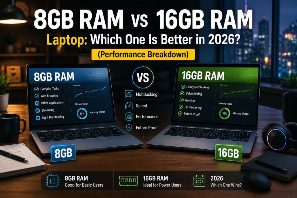 8GB RAM vs 16GB RAM Laptop