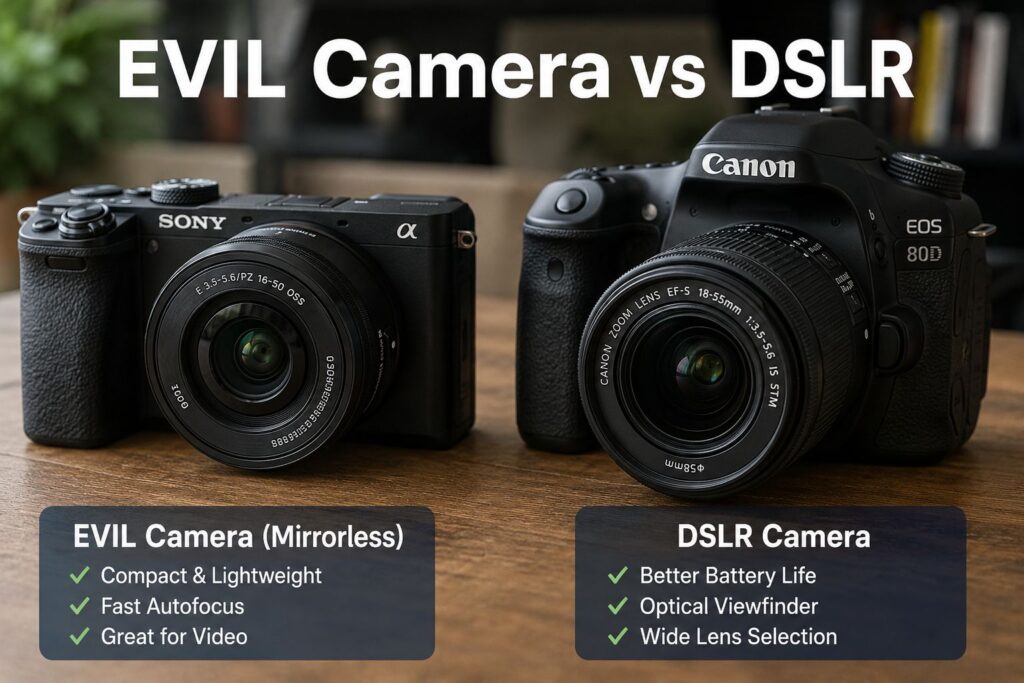 DSLR vs mirrorless 2026