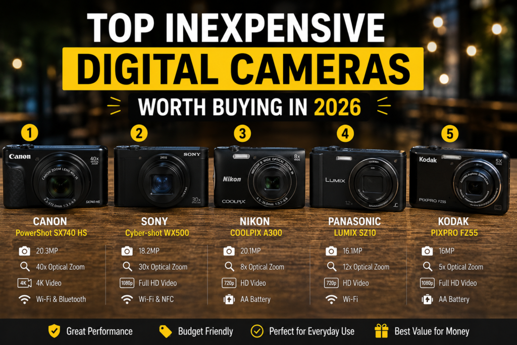 Top Inexpensive Digital Cameras