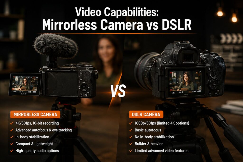 Mirrorless Camera vs DSLR