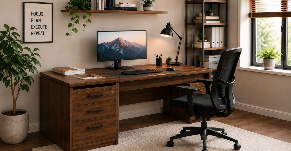 Computer Desk With Drawers