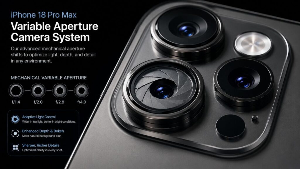 iPhone 18 Pro Max camera